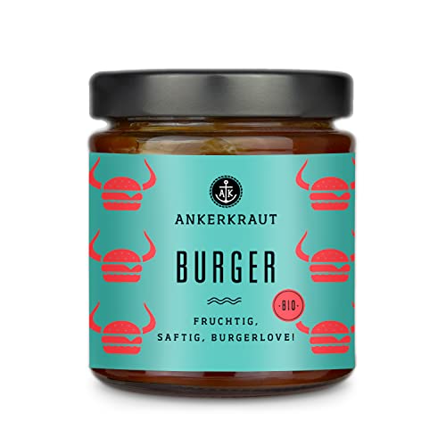 Ankerkraut Burger Sauce, für Hamburger, Veggie-Burger, Pommes, 170 ml im Glas